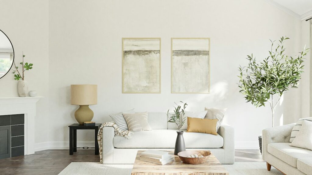 Interior de una vivienda con muebles y luz natural